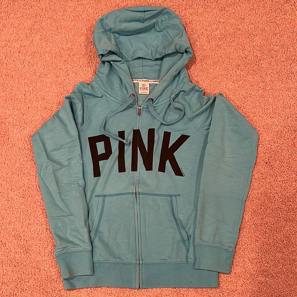 PINK hoodies zip up